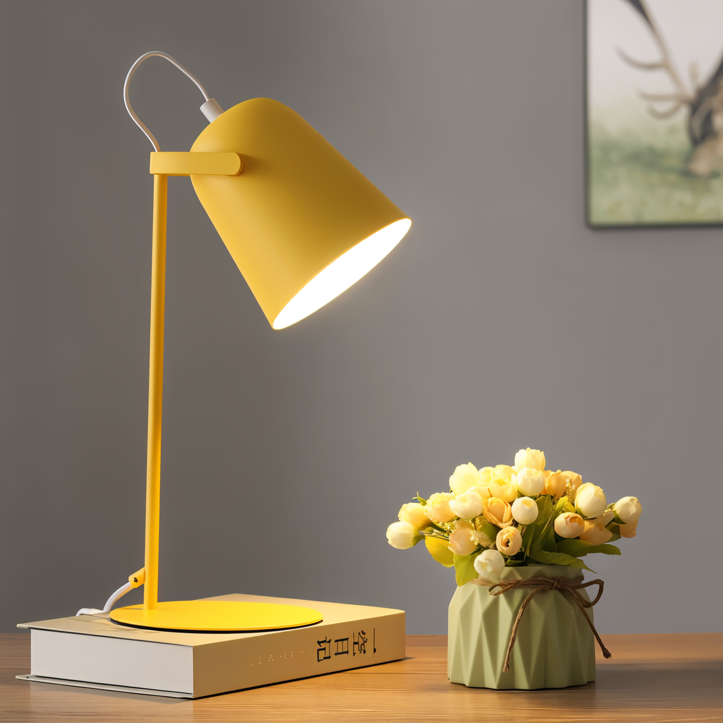 Macaron Table Lamp - Nordic Desk Lamp - Adjustable Lamp